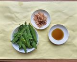 レンチン！さやえんどうのおかか和え作り方1写真