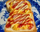 レンジ炒りたまのフィッシュバーグトースト作り方8写真