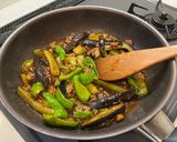 長茄子とししとうの麻婆茄子作り方5写真