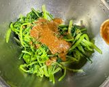 四毒抜き 青菜の胡麻和え作り方4写真