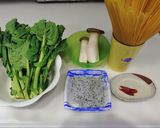 シラス、菜の花、エリンギの和風パスタ作り方1写真