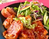 簡単夕食主菜・お弁当★鶏むね肉のヤンニョムチキン作り方6写真
