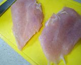 鶏胸肉のまろやか豆乳オレンジ煮作り方1写真