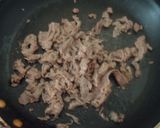 牛肉&キャベツ&韮★オイスターソース風味作り方4写真
