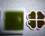抹茶餅　わらびもち粉＋寒天であっさりと作り方4写真