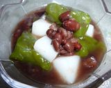 抹茶餅　わらびもち粉＋寒天であっさりと作り方8写真