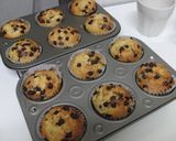 程よい食感♪チョコバナナマフィン作り方8写真