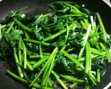 牛肉とほうれん草のソテー丼作り方2写真