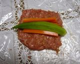 オクラ de 簡単ミートロール風♪作り方3写真