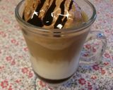 アイスカフェオレにチョコアイスフロート☆作り方9写真