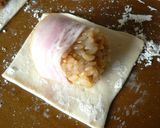 ぱくっ♫サクッ♪ベーコン焼きおにぎりパイ作り方6写真