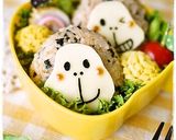 彩りごはんdeゴリラ君おにぎり！キャラ弁作り方4写真