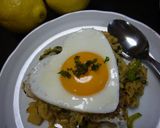 チンゲン菜とホタテのガーリック炒飯作り方10写真