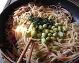 枝豆とキノコのパスタ作り方5写真