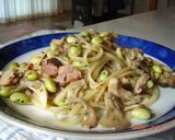 枝豆とキノコのパスタ作り方6写真