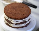 カフェモカ♡　デコレーションケーキ作り方6写真