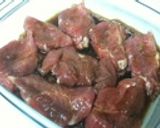 ヘルシー、豚ヒレ肉の梅醤油焼き♪作り方2写真