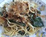 モロヘイヤの和風パスタ作り方4写真