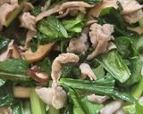 椎茸と小松菜のオイスターソース炒め作り方5写真