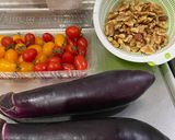 茄子とトマトの香味ソテー作り方1写真