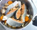 鮭と野菜の治部煮作り方4写真
