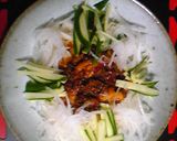 ジャージャー麺風ひやむぎ作り方4写真