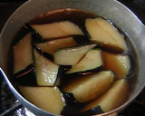 なすの煮びたし　（茄子の揚げて炊いたん）作り方4写真