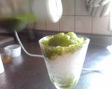 抹茶かき氷パフェ作り方1写真
