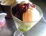 抹茶かき氷パフェ作り方3写真