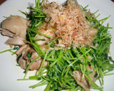 豆苗（とうみょう）と鶏肉のゴマ風味炒め作り方4写真