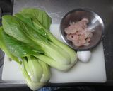 ふわトロッ☆青梗菜のえびあんかけ泡雪風作り方1写真