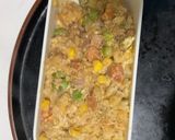 全てレンジ洋風梅ウスタークリーム炒飯弁当作り方13写真