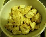 夏バテ防止に☆胡瓜と豆腐の梅おかか炒め作り方1写真