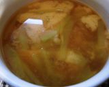 エコ☆スイカの皮deお味噌汁作り方4写真