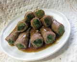 豚うす切り肉の小松菜巻き作り方3写真