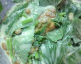 モロヘイヤと納豆の天ぷら作り方3写真
