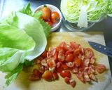 簡単♪レタスカップのタコス風作り方1写真