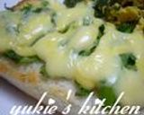 セロリの葉×チーズトースト作り方11写真