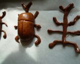 キャラメルかぶと虫～ケーキのデコに～作り方2写真