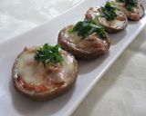 椎茸のイカの塩辛＆チーズのせ焼き作り方2写真