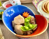砂糖なし 里芋と豚こま煮物作り方8写真
