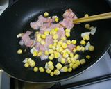エンサイ（空芯菜）とコーンのガリバタ炒め作り方4写真