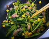 エンサイ（空芯菜）とコーンのガリバタ炒め作り方8写真