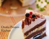 カフェモカ♡　デコレーションケーキ作り方10写真