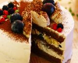 カフェモカ♡　デコレーションケーキ作り方9写真