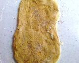 冷して食べるパン✰ ～秋色★カフェモカ渦巻きパン＠~ シナモンラムレーズン作り方4写真