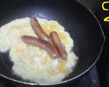 ソーセージ包みタマゴ焼き作り方2写真