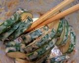 ズッキーニのみそマヨ焼き作り方1写真