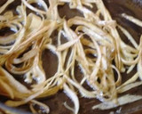 牛蒡としらすののった贅沢焼きナス作り方4写真