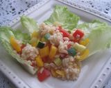 レンジ de 押麦と彩り野菜のサラダ作り方5写真